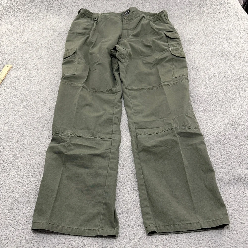 5.11 Tactical Series Cargo Pants Mens 44x36 Olive Green Ripstop Utility Hiking